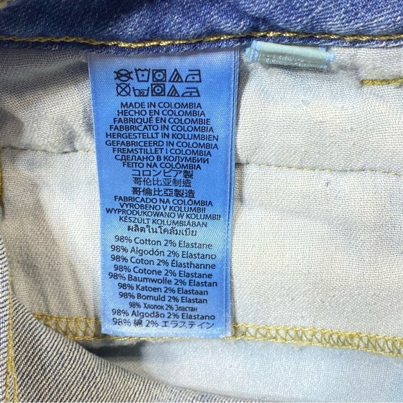 Michael Kors Jeans Womens 4 Blue Izzy Skinny Low Rise Zip Pocket Stretch Denim - Picture 11 of 16